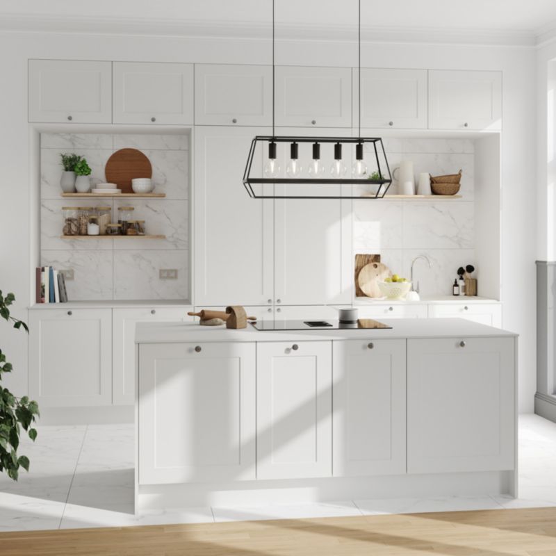 GoodHome Artemisia 3A shaker hvid kantbånd