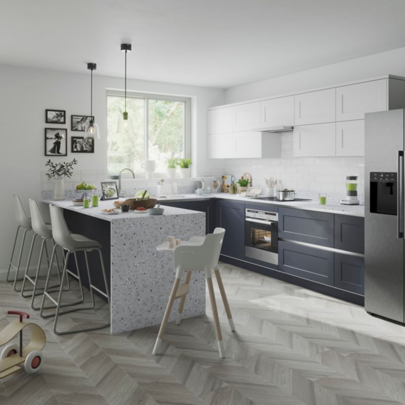 GoodHome Artemisia 3A shaker hvid kantbånd