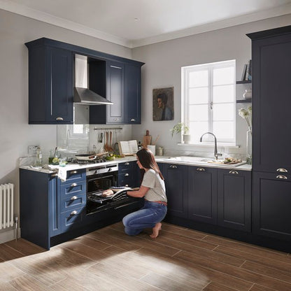 GoodHome Artemisia kantbånd midnight blue / Stevia blue mat