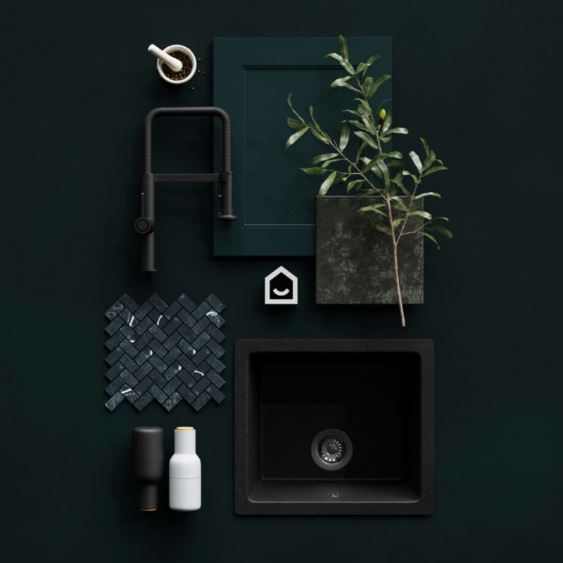 GoodHome Artemisia grøn kantbånd
