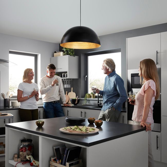 GoodHome Balsamita grå kantbånd