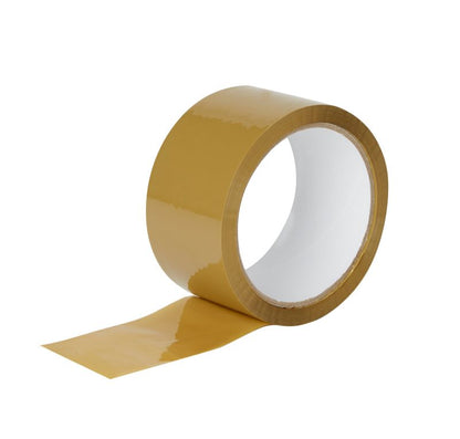 Pakningstape 50 mm x 50 m brun 2 stk.