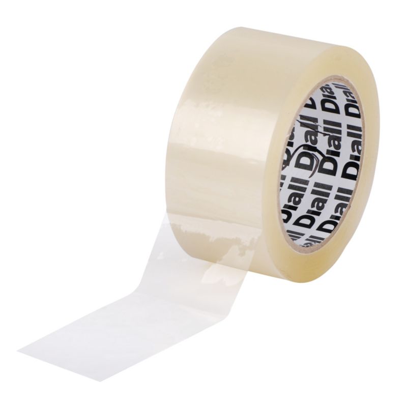 Diall pakningstape 50 mm x 100 m transparent