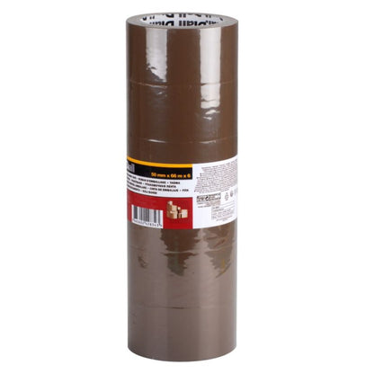 Diall pakningstape 50 mm x 66 m, 6 stk.