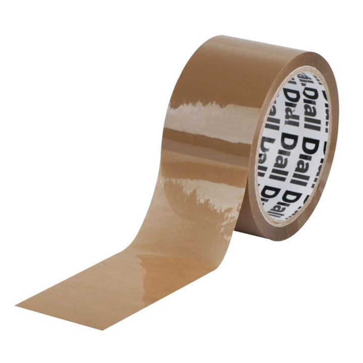 Diall Easy Tear pakke- og lukketape 50 mm x 50 m brun
