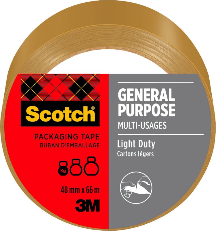 Scotch pakningstape 48 mm x 66 m brun