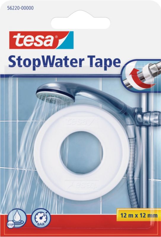 Tætningsbånd Tesa 12 mm x 12 m Teflon Hvid