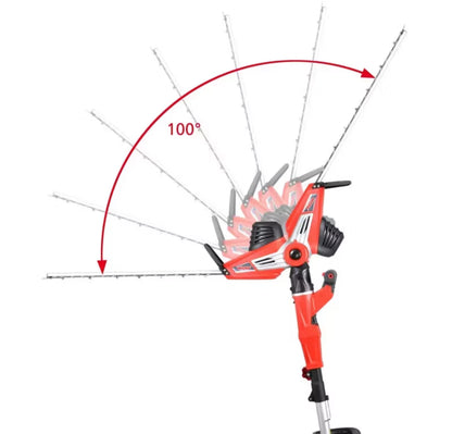 Teleskophækkeklipper 750W 51 cm Rød