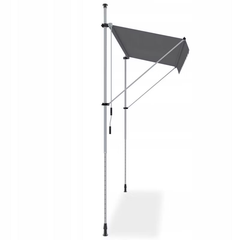 Teleskopisk Altanmarkise 300x130 cm Antracitgrå