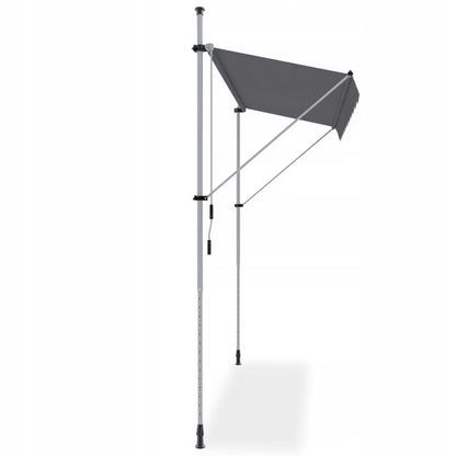 Teleskopisk Altanmarkise 300x130 cm Antracitgrå