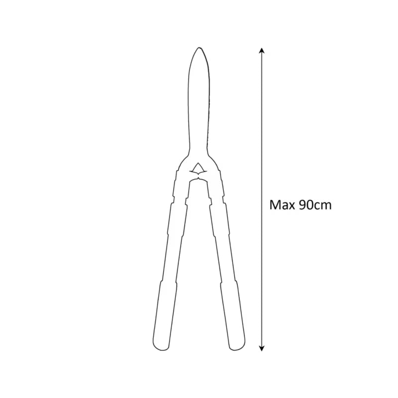 Teleskopisk Hækkesaks 70,5-94 cm Sort og Orange 5059340150697