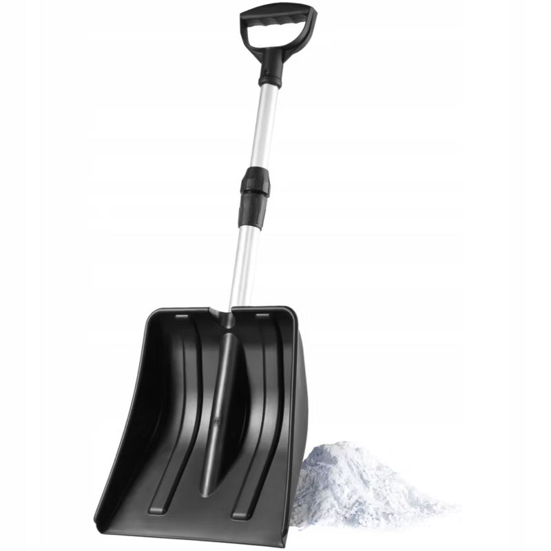 Teleskopisk Sneskovl til Bil 31x85,5 cm Sort
