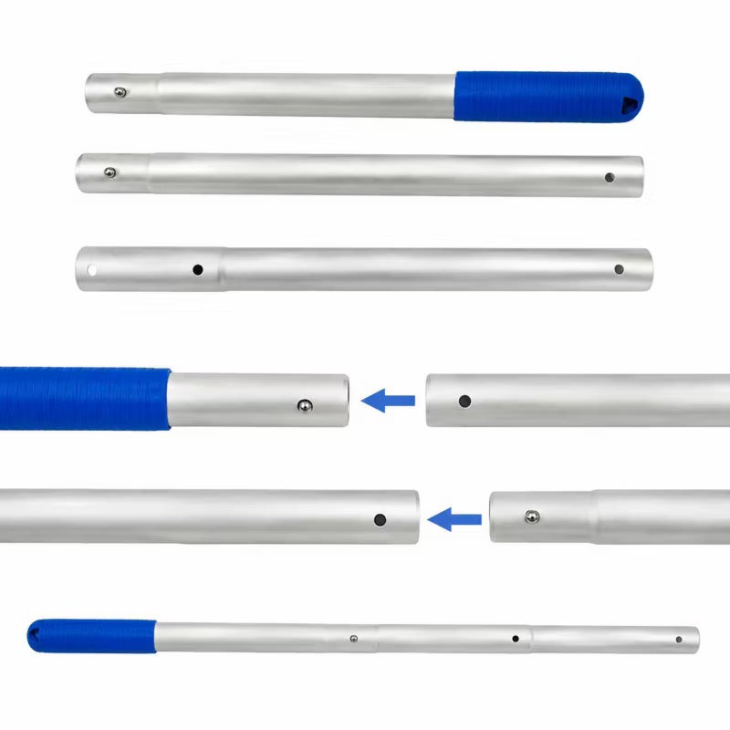 Teleskopstang til Pool 110 cm Sølv Aluminium