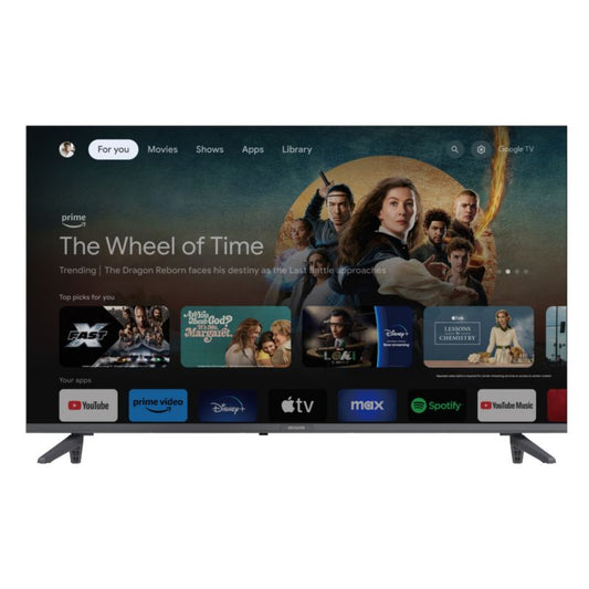 AIWA 43" 2K LED-tv med 60 Hz, Dolby Audio og Google TV – sort, 1 stk.
