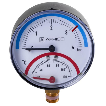 Termomanometer TM80 0-4 Bar 1/2" RAD 20-120°C