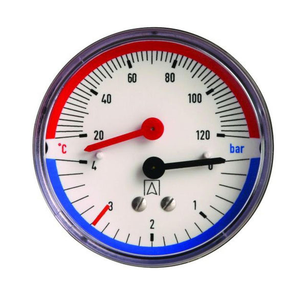 Termomanometer TM80 0-6 Bar 1/2" Aksial