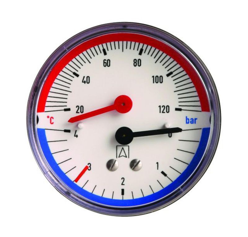 Termomanometer TM80 0-6 Bar 1/2" Aksial