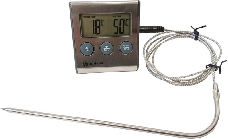 Elektronisk termometer til ovn og grill Terdens