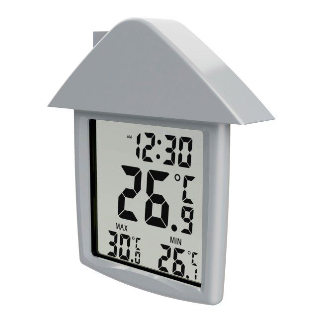 Elektronisk vinduestermometer Terdens transparent