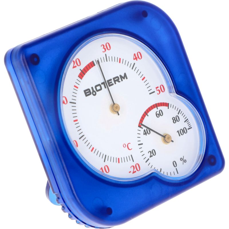 Indendørs termometer/hygrometer i blå