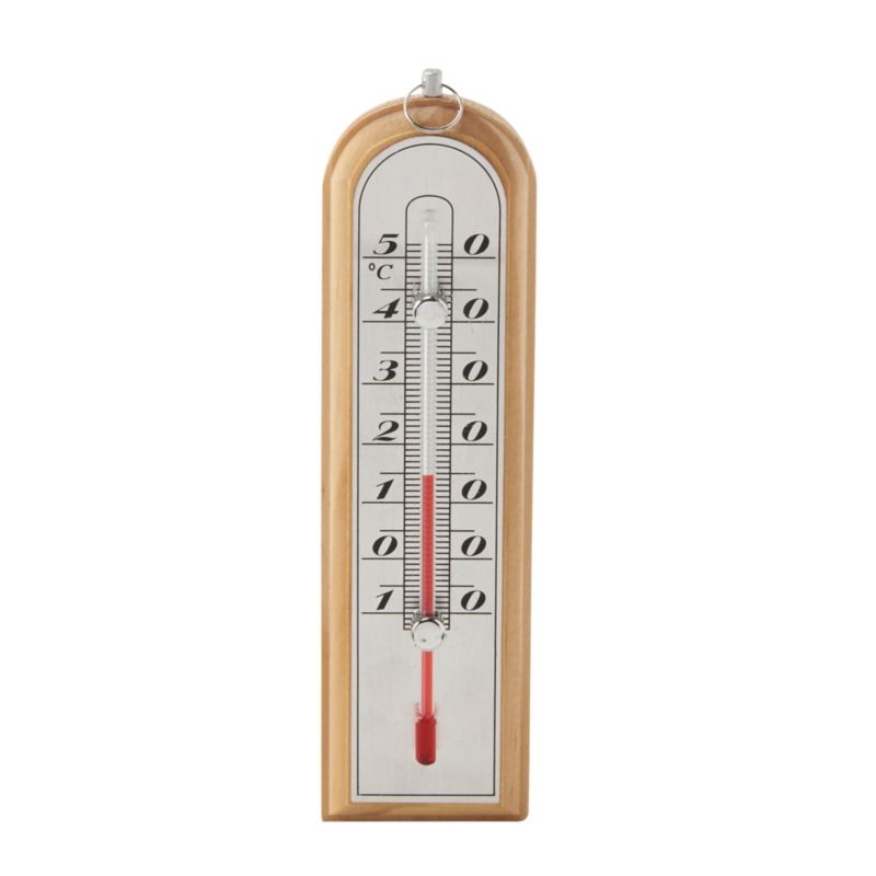 Terdens 0020 lille træ-indendørstermometer