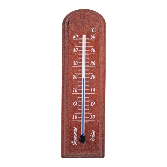 Terdens lille træ-indendørstermometer 0068