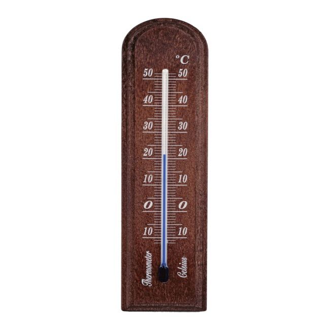 Terdens lille træ-indendørstermometer 0075