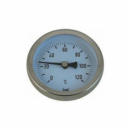 Anlægstermometer 63 mm 0-120 °C Hvid