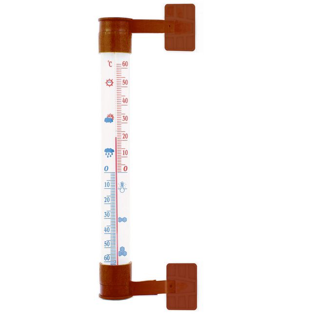 Terdens udendørs termometer til PVC 26 x 240 mm
