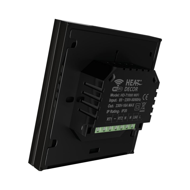 Programmerbar HD-T1000.B termostat med Wi-Fi, sort