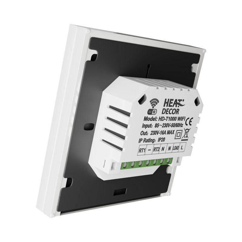 Programmerbar Termostat HD-T1000.W 86x86 mm Hvid med Wi-Fi