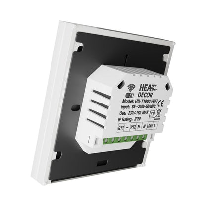 Programmerbar Termostat HD-T1000.W 86x86 mm Hvid med Wi-Fi