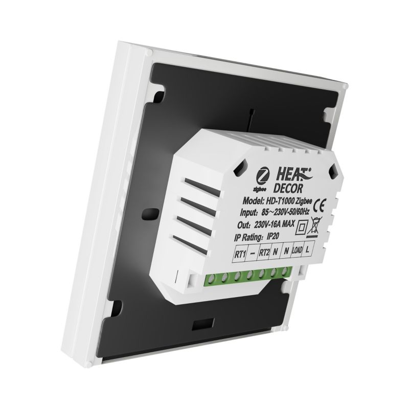 Programmerbar termostat HD-T1000.W med Zigbee 3.0-kommunikation i hvid