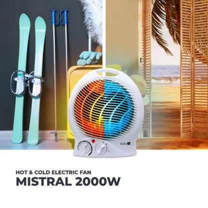 Varmeblæser Mistral 2000W Hvid