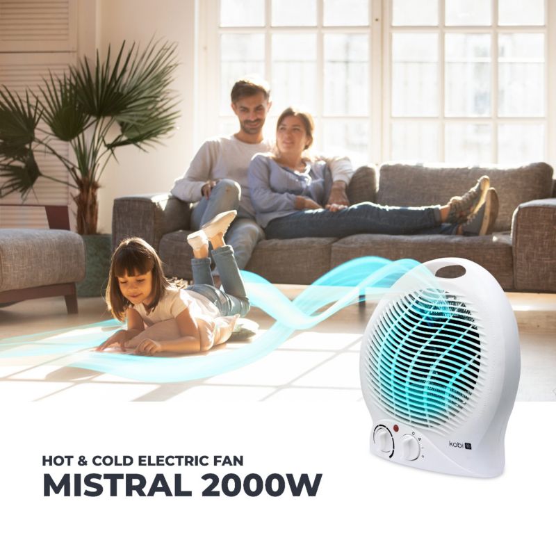 Varmeblæser Mistral 2000W Hvid