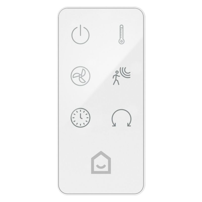 GoodHome termovifte med oscillation 2,4 kW hvid