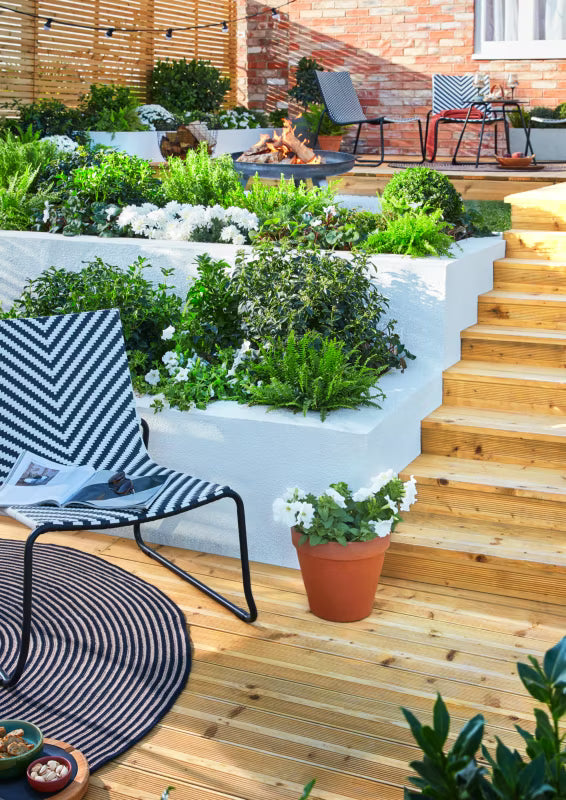 Terrassebræt Gran 24x145x2500 mm Natur