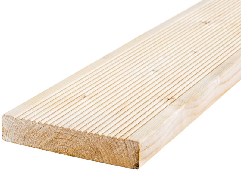 Terrassebræt Gran 24x145x2500 mm Natur