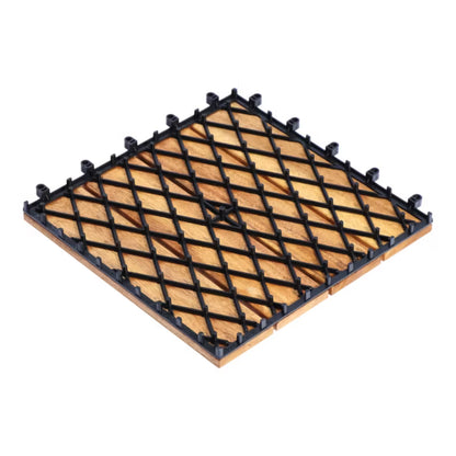 Terrasseflise Floro 30x30 cm Akacie 4 Stk.