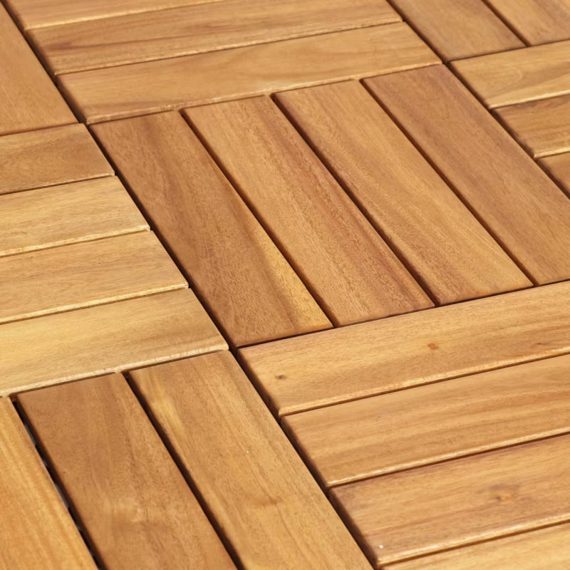 Terrasseflise Floro 30x30 cm Akacie 4 Stk.
