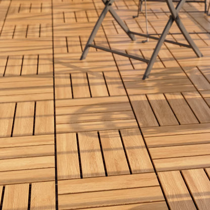 Terrasseflise Floro 30x30 cm Akacie 4 Stk.