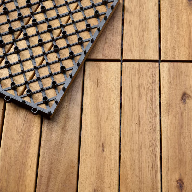 Terrasseflise Floro 30x30 cm Akacie 4 Stk.