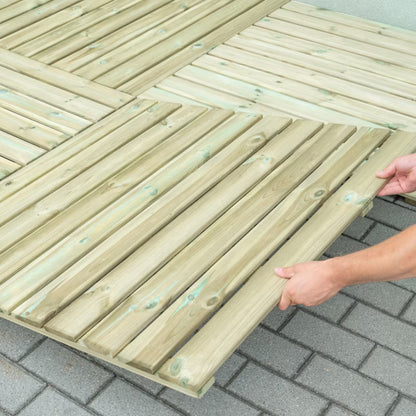 Terrasseflise Fyr 100x100 cm Natur 1 m²