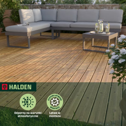 Terrasseflise Halden 120x75 cm Brun