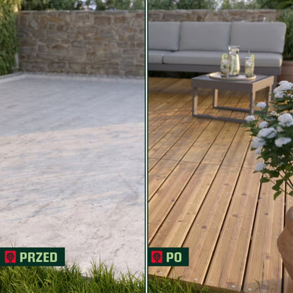 Terrasseflise Halden 120x75 cm Brun