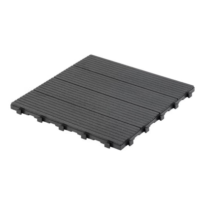 Terrasseflise Horten 45x45 cm Antracit
