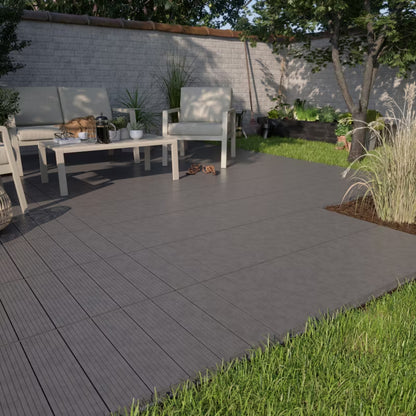 Terrasseflise Horten 45x45 cm Antracit