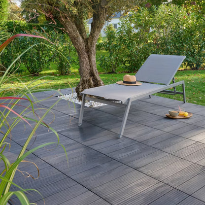 Terrasseflise Horten 45x45 cm Antracit