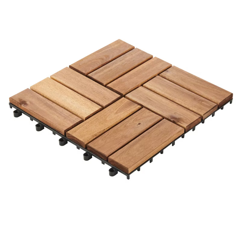 Terrasseflise Lempa 30x30 cm Akacie 4 Stk.