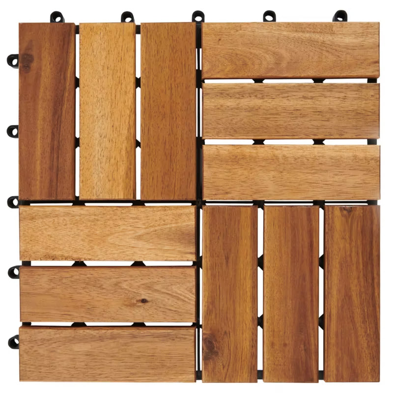 Terrasseflise Lempa 30x30 cm Akacie 4 Stk.